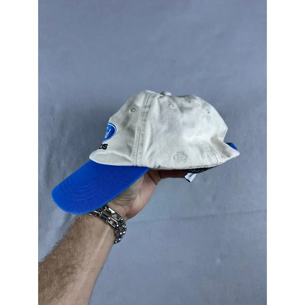 Vintage Ford Trucks Snapback Hat Spellout Embroidered Cream 90s Script